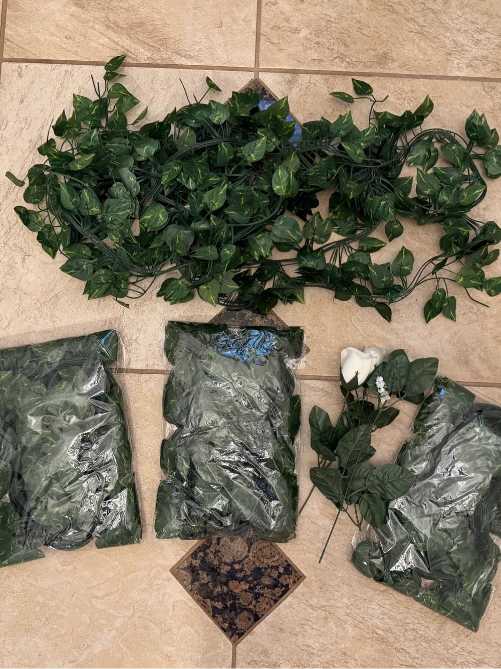Artificial Greenery Vine Garland Bundle – Faux Plastic Ivy Vines – Home, Wedding
